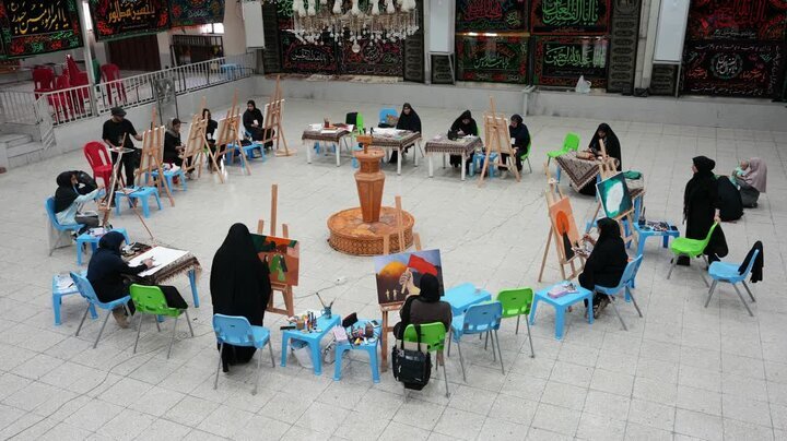 کارگاه نقاشی و تصویرسازی «ایران حسین» در بوشهر برگزار شد