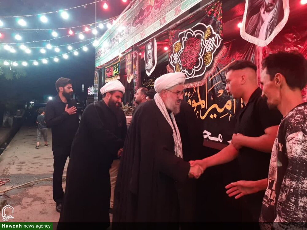 تصاویر / حضور امام جمعه ملایر در هیئت‌های عزاداری