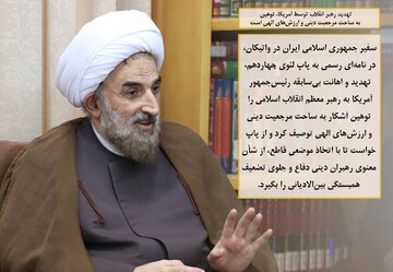 تهدید رهبر انقلاب توسط آمریکا، توهین به ساحت مرجعیت دینی و ارزش‌های الهی است