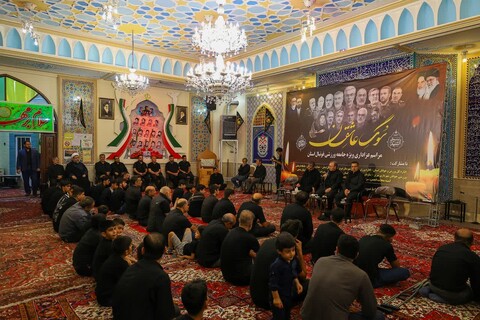 تصاویر | مراسم گرامیداشت شهدای جامعه ورزشی فوتبال، هیئت عزاداری حسن ابن فاطمه (ع) تبریز