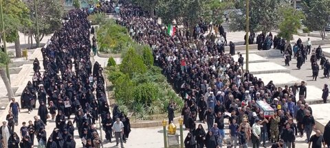 تصاویر / مراسم تشییع شهید مدافع وطن در قزوین