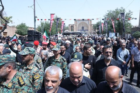 تصاویر / مراسم تشییع شهید مدافع وطن در قزوین