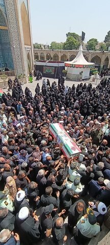 تصاویر / مراسم تشییع شهید مدافع وطن در قزوین