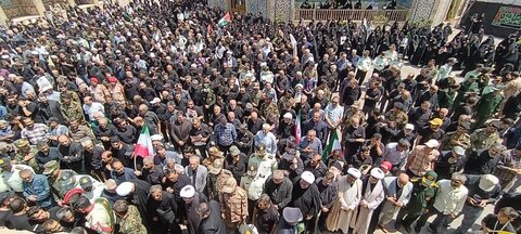 تصاویر / مراسم تشییع شهید مدافع وطن در قزوین