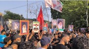 कश्मीर में 8वें मुहर्रम का ऐतिहासिक जुलूस, फिलिस्तीन के साथ एकजुटता और क्रांति के नेता के प्रति गहरे लगाव का प्रदर्शन