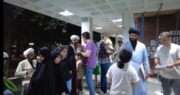 فیلم | حضور استعدادهای برتر حوزوی در نمایشگاه تبلیغی "راه قدس از کربلا" در گیلان