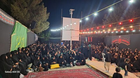 تصاویر/ مراسم سوگواری شب هشتم محرم در میاندوآب