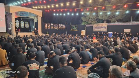 تصاویر/ مراسم سوگواری شب هشتم محرم در میاندوآب