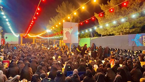 تصاویر/ مراسم سوگواری شب هشتم محرم در میاندوآب