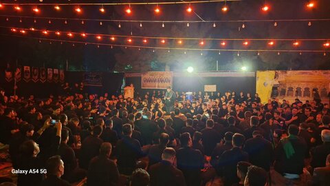 تصاویر/ مراسم سوگواری شب هشتم محرم در میاندوآب