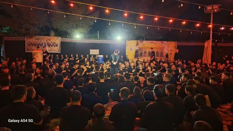 تصاویر/ مراسم سوگواری شب هشتم محرم در میاندوآب