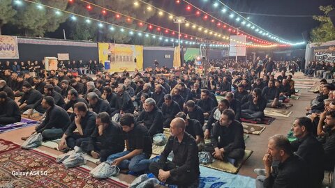 تصاویر/ مراسم سوگواری شب هشتم محرم در میاندوآب