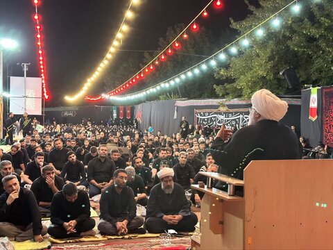 تصاویر/ مراسم سوگواری شب هشتم محرم در میاندوآب