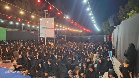 تصاویر/ مراسم سوگواری شب هشتم محرم در میاندوآب