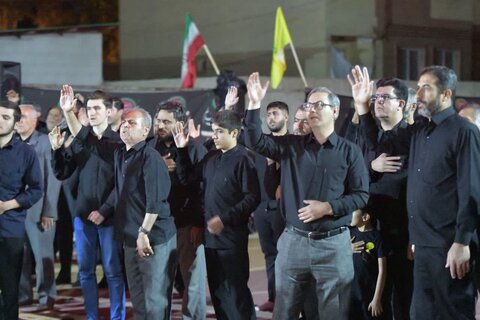 تصاویری از مردم شهرستان شوط در سوگ امام حسین(ع)