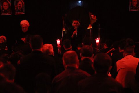 تصاویر/ مراسم سوگواری شب هشتم محرم در شاهین دژ