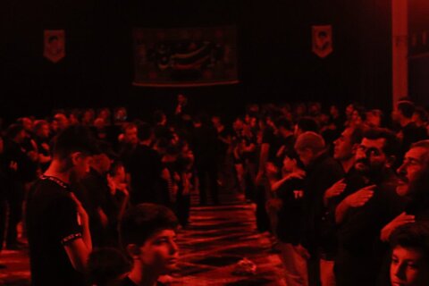 تصاویر/ مراسم سوگواری شب هشتم محرم در شاهین دژ