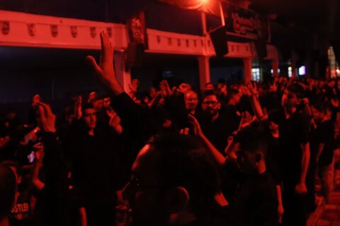 تصاویر/ مراسم سوگواری شب هشتم محرم در شاهین دژ