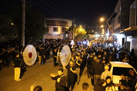 تصاویر/ مراسم سوگواری شب هشتم محرم در تکاب