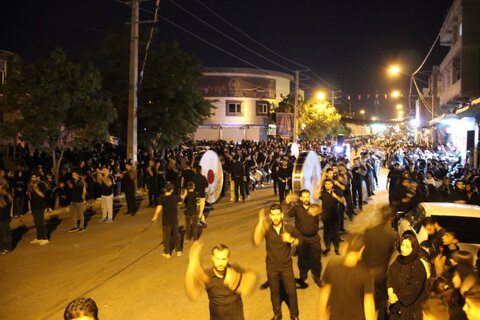 تصاویر/ مراسم سوگواری شب هشتم محرم در تکاب