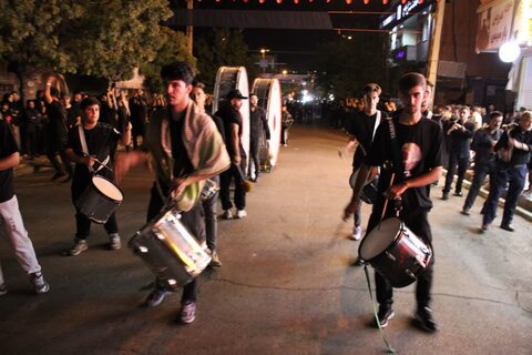 تصاویر/ مراسم سوگواری شب هشتم محرم در تکاب