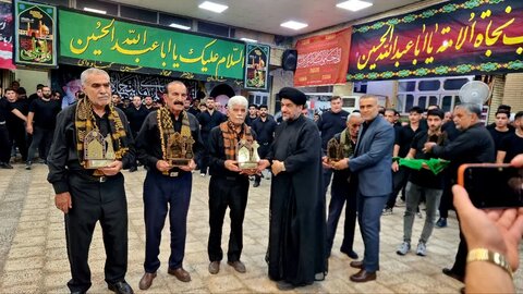 تصاویر/ تجلیل از پیرغلامان حسینی در گناوه