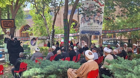 تصاویر/ مراسم عزاداری در حوزه علمیه طالبیه تبریز