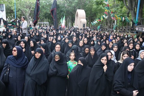 تصاویر/ اجتماع بزرگ عزاداران حسینی شهرستان اهر