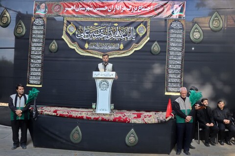 تصاویر/ اجتماع بزرگ عزاداران حسینی شهرستان اهر