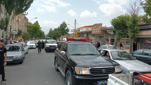 تصاویر/ برگزاری مراسم تشییع پیکر مطهر شهید رضا جباری لقمان در شهرستان اهر