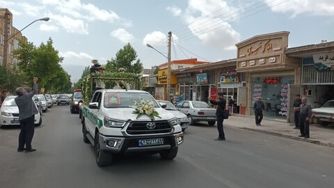 تصاویر/ برگزاری مراسم تشییع پیکر مطهر شهید رضا جباری لقمان در شهرستان اهر