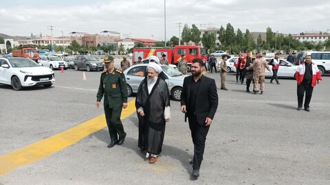 تصاویر/ برگزاری مراسم تشییع پیکر مطهر شهید رضا جباری لقمان در شهرستان اهر