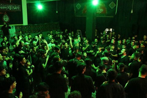 تصاویر/ برگزاری مراسم عزاداری هیئت محبان اهل بیت( ع)