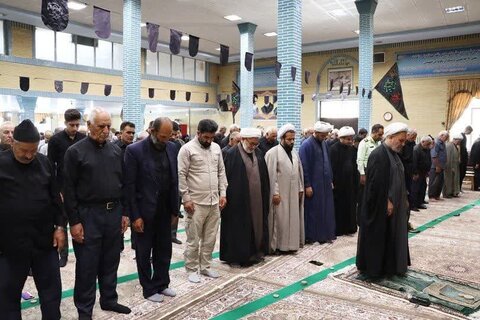 تصاویر/ آیین عبادی سیاسی نماز جمعه نوشین شهر