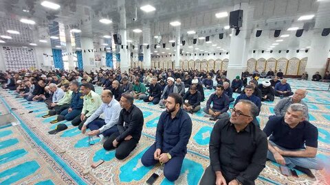 نمازجمعه شهر جم به روایت تصاویر