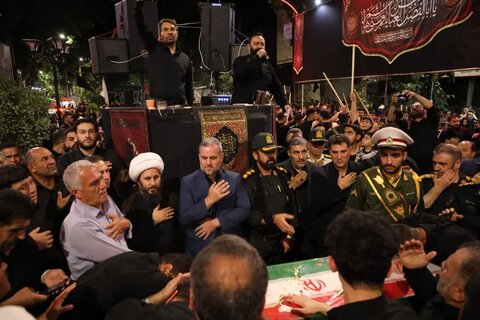 تصاویر/ راسم وداع با شهید امیرحسین باقرلو در خوی