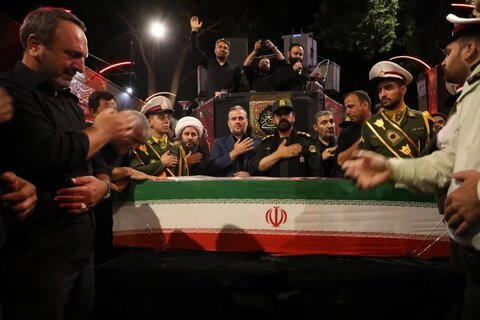 تصاویر/ راسم وداع با شهید امیرحسین باقرلو در خوی