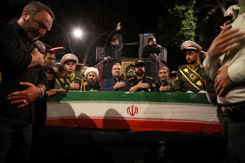 تصاویر/ راسم وداع با شهید امیرحسین باقرلو در خوی