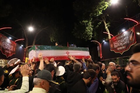 تصاویر/ راسم وداع با شهید امیرحسین باقرلو در خوی