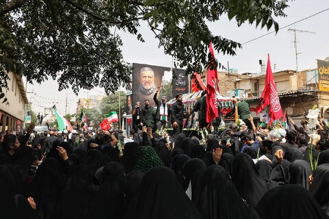 تصاویر/  تشییع پیکر سرلشگر محمد سعید ایزدی و جانباز شهید محمد آقازیارتی