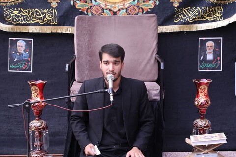 مراسم عزاداری اباعبدالله الحسین علیه السلام در روز هفتم محرم در مدرسه علمیه شفیعیه