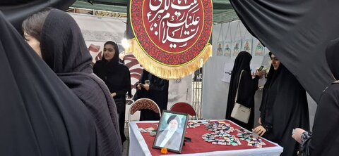 تصاویر/ فعالیت طلاب و اساتید مدرسه علمیه الزهرا (س) اراک در پیاده راه امیرکبیر در دهه اول محرم