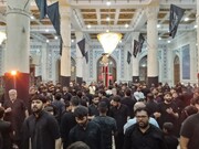 وفاتِ حضرت فاطمہ معصومہ کے موقع پر دفترِ قائدِ ملت جعفریہ قم کی جانب سے مجلس و جلوس عزاء برآمد