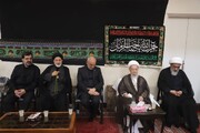 دفتر صدر مملکت ایران کے سربراہ کی بیوتِ مراجع عظام میں منعقدہ عزاداری میں شرکت