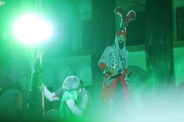 تصاویر/ تعزیه خوانی در حسینیه امام رضا(ع) بیرجند