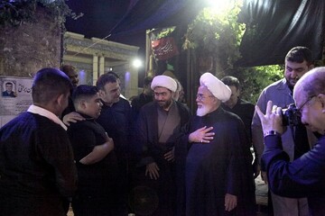 حضور امام جمعه کرمانشاه در هیئت‌های عزاداری+تصاویر