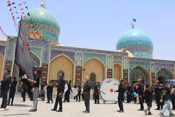 تصاویر/ عزاداری ظهر تاسوعا در شهر جوپار