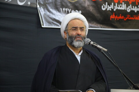 تصاویر / اجتماع عظیم عزاداران حسینی " گرامیداشت شهدای اقتدار قم " مهاجرین افغانستانی مقیم قم