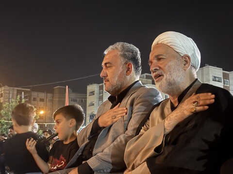 تصاویر / مراسم عزاداری شب تاسوعا در هیئت حضرت ابوالفضل العباس (ع) پردیسان