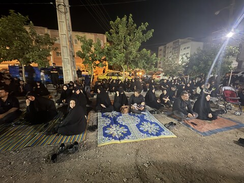 تصاویر / مراسم عزاداری شب تاسوعا در هیئت حضرت ابوالفضل العباس (ع) پردیسان